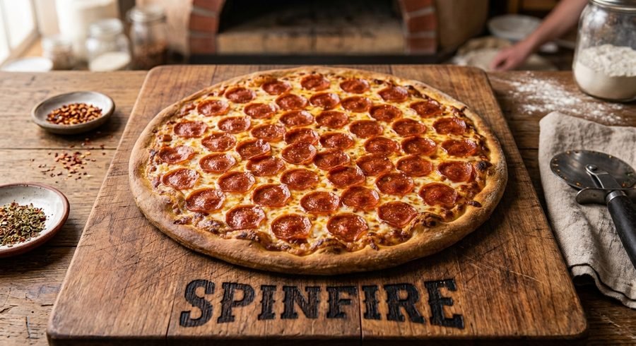 SPINFIRE Pepperoni pizza