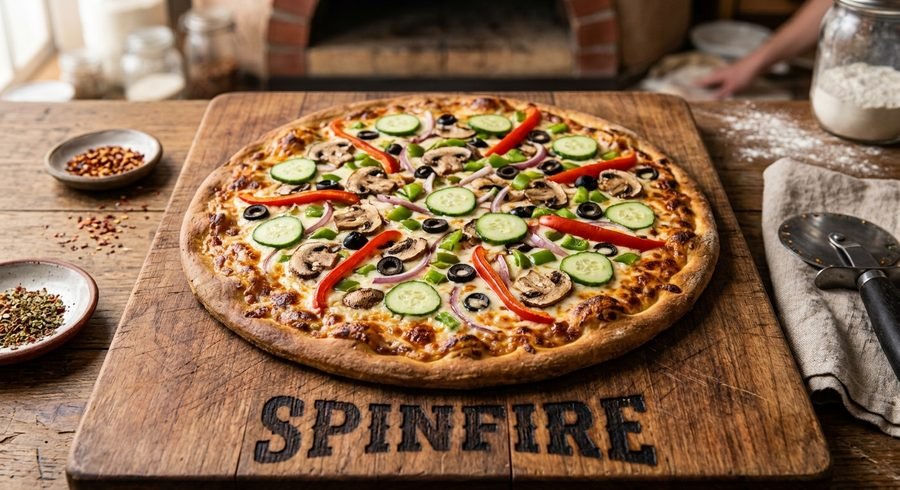 SPINFIRE Veg Deluxe pizza