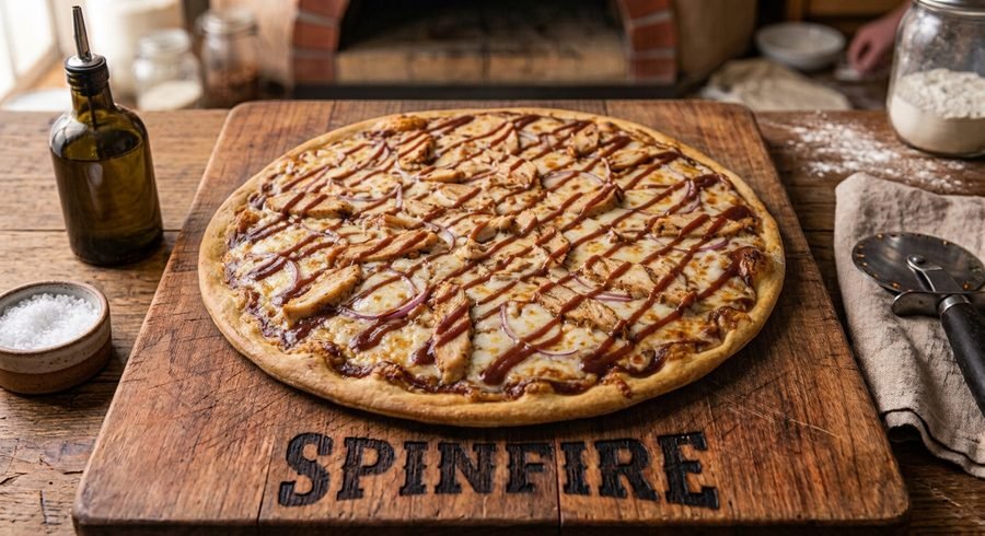 SPINFIRE BBQ Chicken pizza